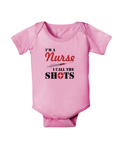 Nurse - Call The Shots Baby Romper Bodysuit-Baby Romper-TooLoud-Pink-06-Months-Davson Sales