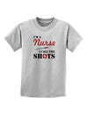 Nurse - Call The Shots Childrens T-Shirt-Childrens T-Shirt-TooLoud-AshGray-X-Small-Davson Sales