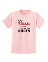 Nurse - Call The Shots Childrens T-Shirt-Childrens T-Shirt-TooLoud-PalePink-X-Small-Davson Sales