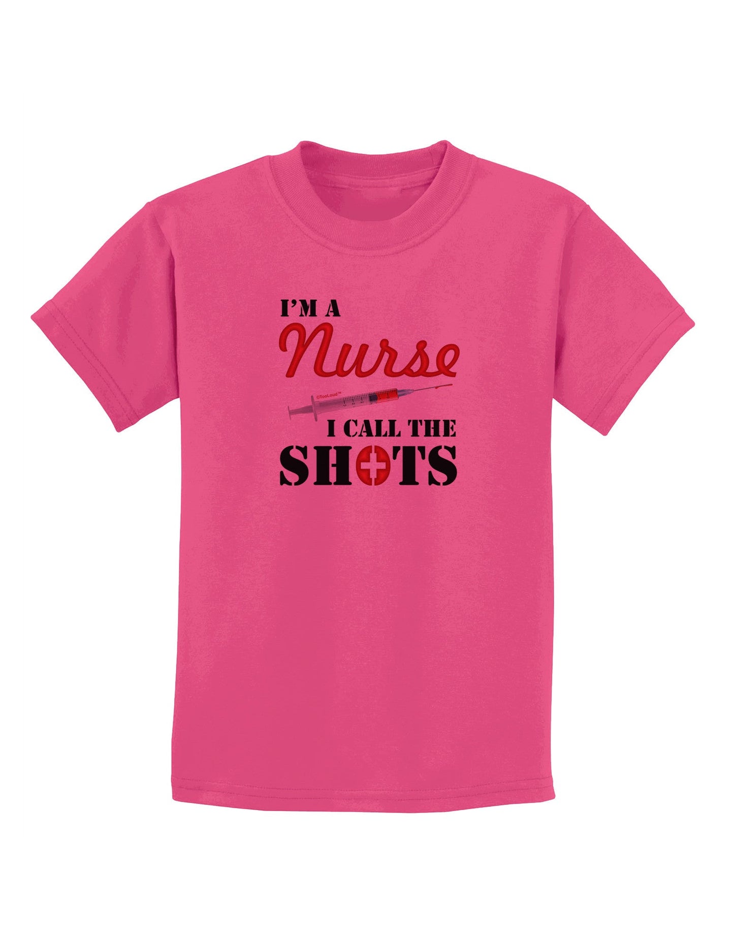 Nurse - Call The Shots Childrens T-Shirt-Childrens T-Shirt-TooLoud-Sangria-X-Small-Davson Sales