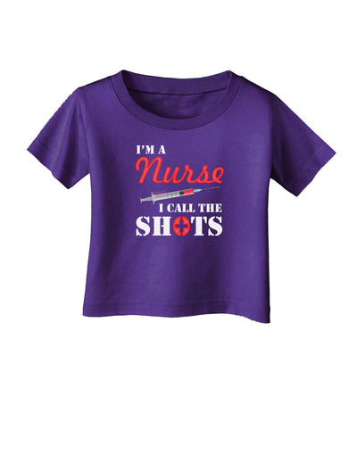 Nurse - Call The Shots Infant T-Shirt Dark-Infant T-Shirt-TooLoud-Purple-06-Months-Davson Sales