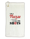 Nurse - Call The Shots Micro Terry Gromet Golf Towel 16 x 25 inch-Golf Towel-TooLoud-White-Davson Sales