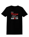 Nurse - Call The Shots Womens Dark T-Shirt-TooLoud-Black-X-Small-Davson Sales