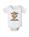 Nurse - Superpower Baby Romper Bodysuit-Baby Romper-TooLoud-White-06-Months-Davson Sales