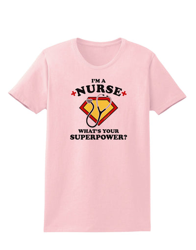 Nurse - Superpower Womens T-Shirt-Womens T-Shirt-TooLoud-PalePink-X-Small-Davson Sales