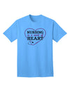 Nursing Is A Work Of Heart Adult T-Shirt-unisex t-shirt-TooLoud-Aquatic-Blue-Small-Davson Sales