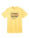 Nursing Is A Work Of Heart Adult T-Shirt-unisex t-shirt-TooLoud-Yellow-Small-Davson Sales