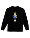 Nutcracker Design - Blue Gold Black Adult Long Sleeve Dark T-Shirt-TooLoud-Black-Small-Davson Sales