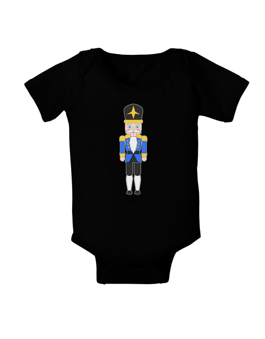 Nutcracker Design - Blue Gold Black Baby Romper Bodysuit Dark-Baby Romper-TooLoud-Black-06-Months-Davson Sales