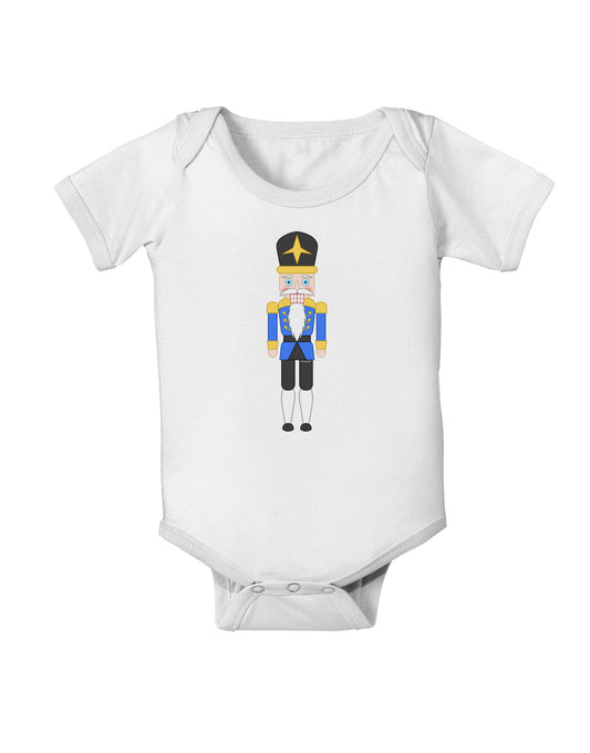 Nutcracker Design - Blue Gold Black Baby Romper Bodysuit-Baby Romper-TooLoud-White-06-Months-Davson Sales
