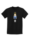 Nutcracker Design - Blue Gold Black Childrens Dark T-Shirt-Childrens T-Shirt-TooLoud-Black-X-Small-Davson Sales