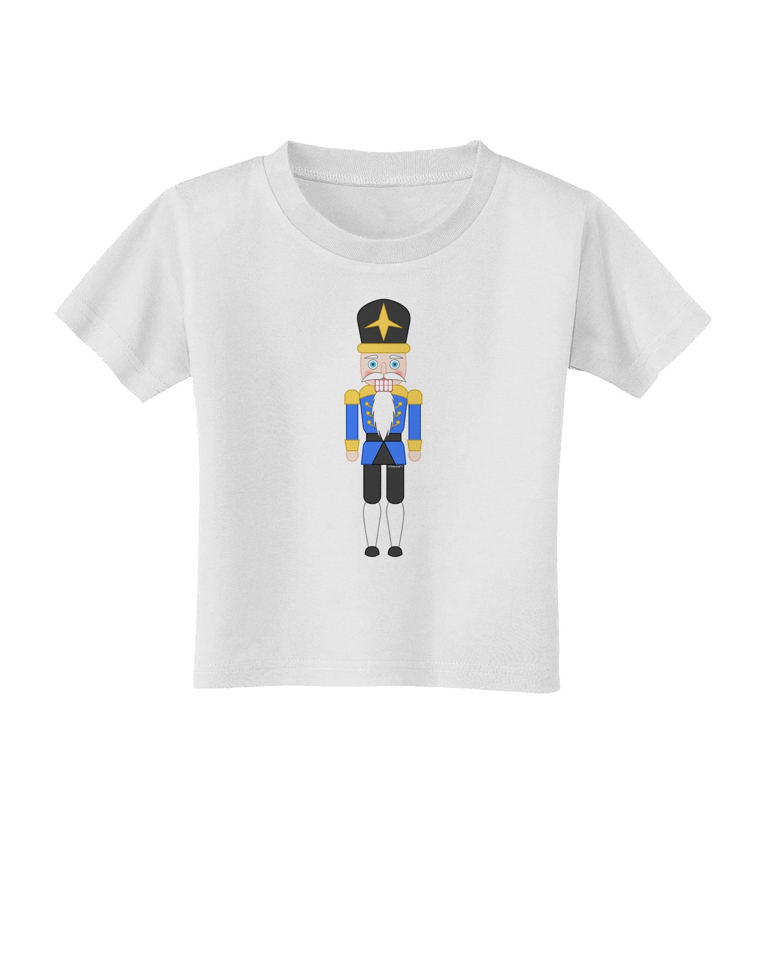 Nutcracker Design - Blue Gold Black Toddler T-Shirt-Toddler T-Shirt-TooLoud-White-2T-Davson Sales
