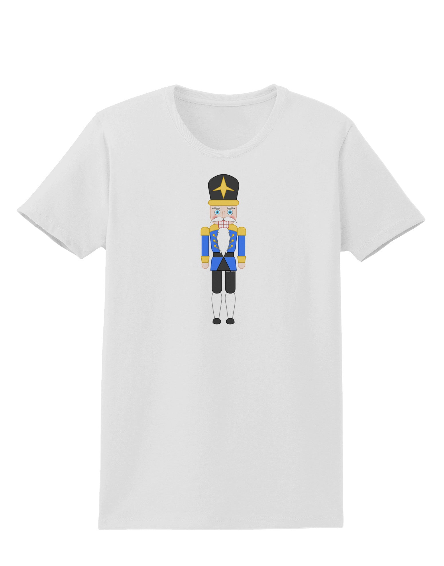 Nutcracker Design - Blue Gold Black Womens T-Shirt-Womens T-Shirt-TooLoud-White-X-Small-Davson Sales