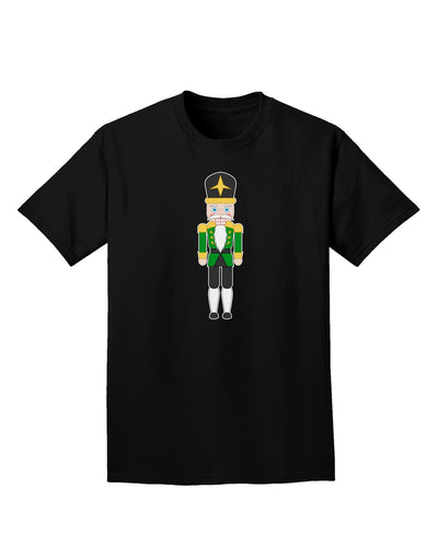 Nutcracker Design - Green Gold Black Adult Dark T-Shirt-Mens T-Shirt-TooLoud-Black-Small-Davson Sales