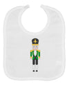 Nutcracker Design - Green Gold Black Baby Bib