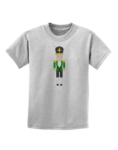 Nutcracker Design - Green Gold Black Childrens T-Shirt-Childrens T-Shirt-TooLoud-AshGray-X-Small-Davson Sales