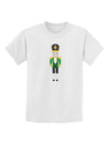 Nutcracker Design - Green Gold Black Childrens T-Shirt-Childrens T-Shirt-TooLoud-White-X-Small-Davson Sales