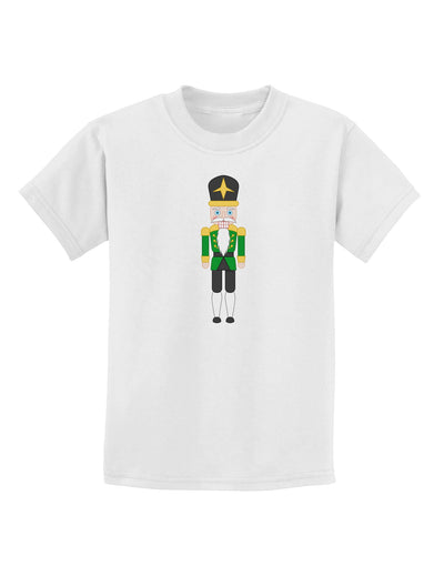 Nutcracker Design - Green Gold Black Childrens T-Shirt-Childrens T-Shirt-TooLoud-White-X-Small-Davson Sales