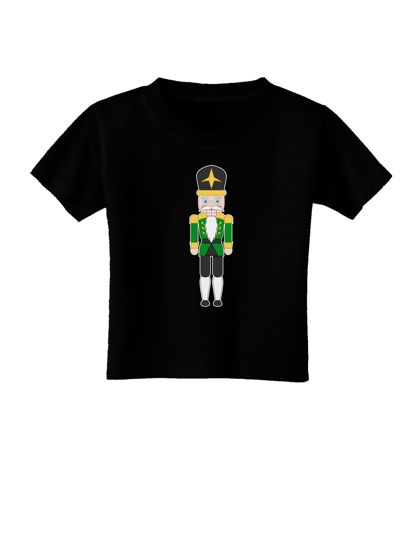 Nutcracker Design - Green Gold Black Toddler T-Shirt Dark-Toddler T-Shirt-TooLoud-Black-2T-Davson Sales