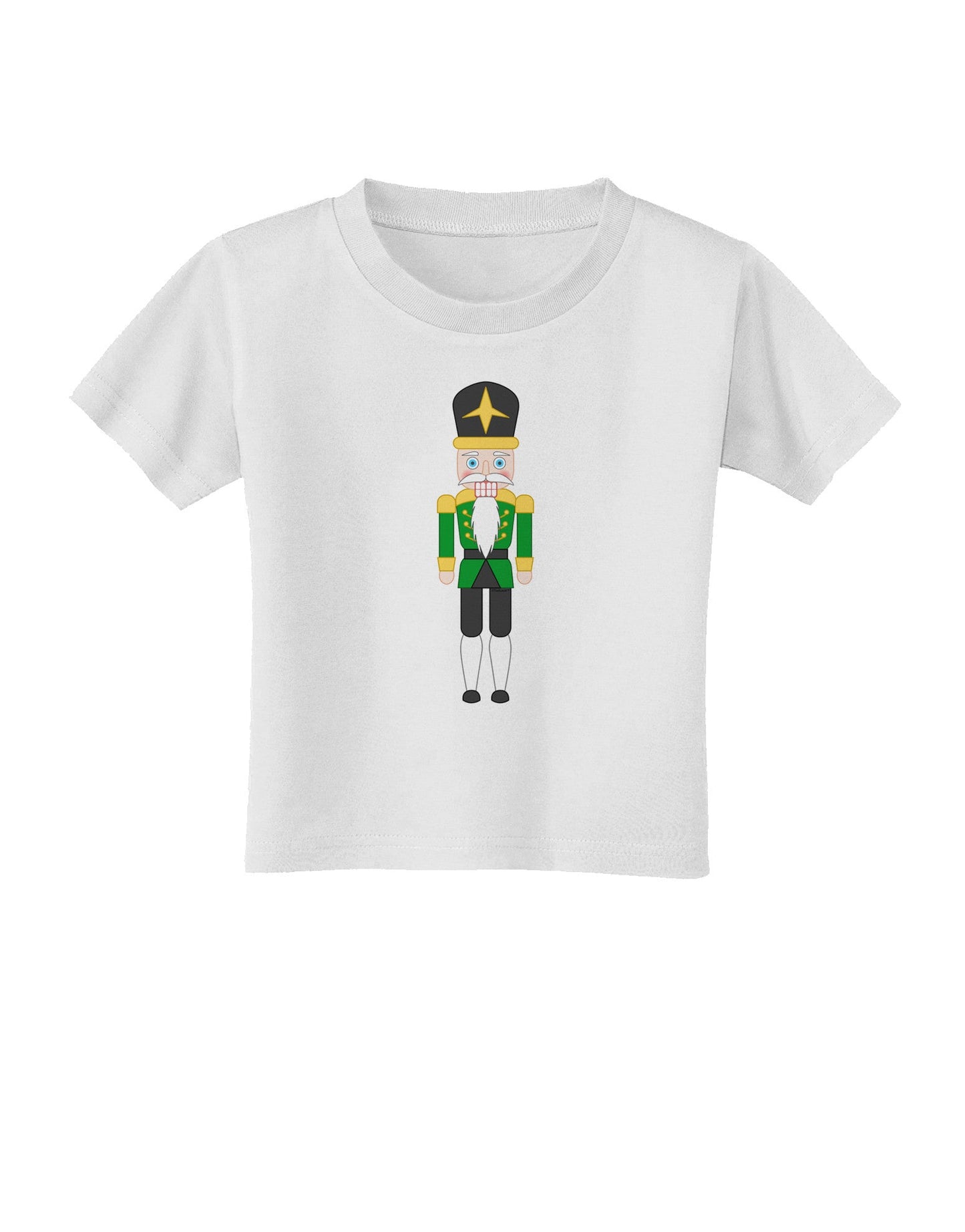 Nutcracker Design - Green Gold Black Toddler T-Shirt-Toddler T-Shirt-TooLoud-White-2T-Davson Sales