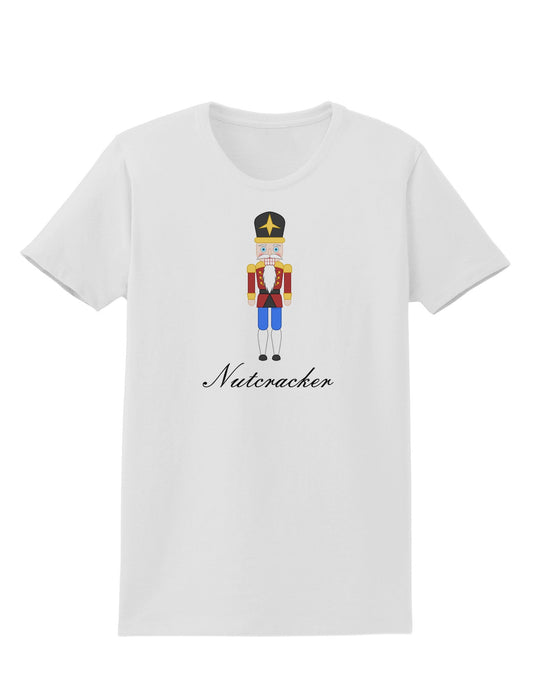 Nutcracker Design - Red Gold Black Text Womens T-Shirt-Womens T-Shirt-TooLoud-White-X-Small-Davson Sales