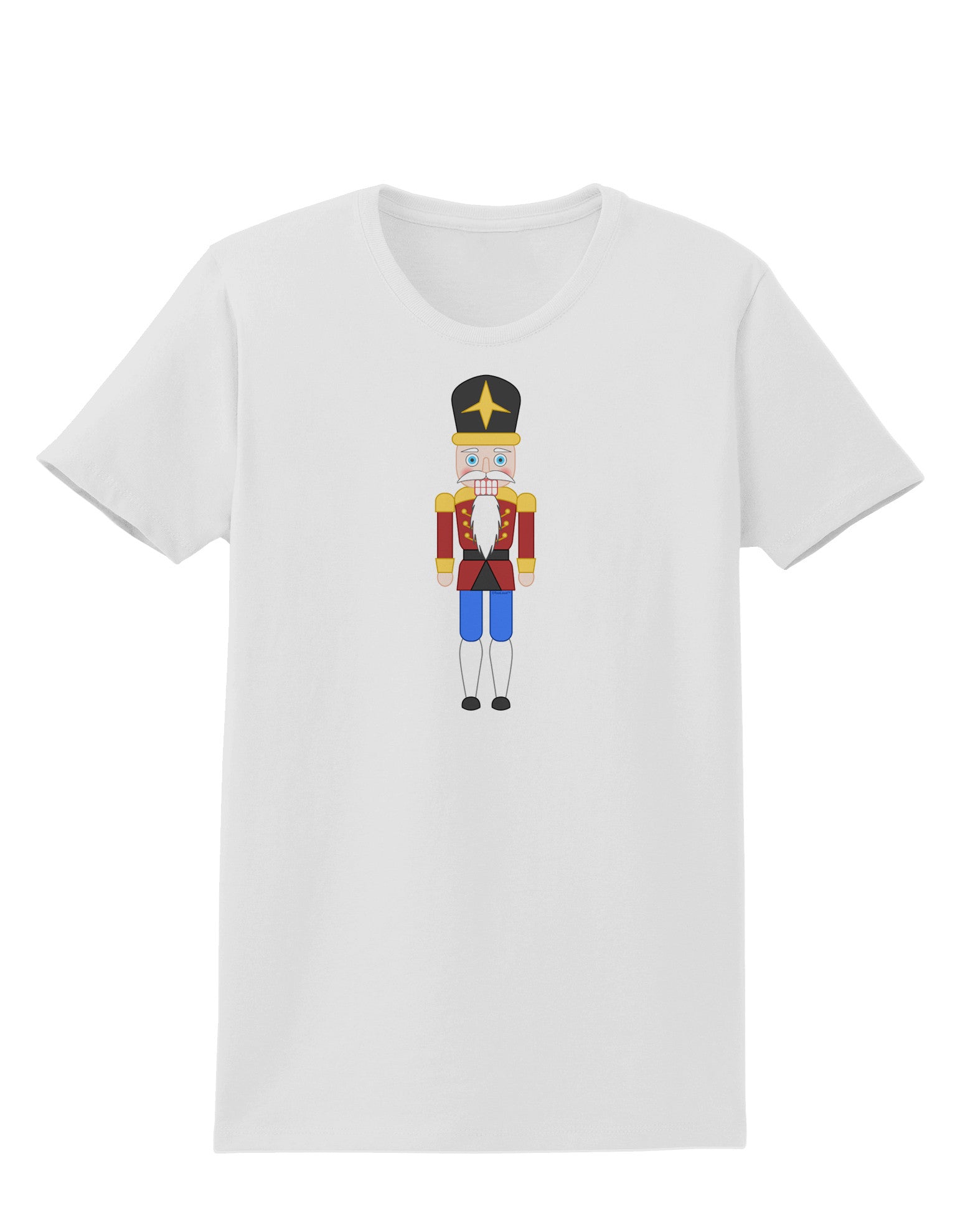 Nutcracker Design - Red Gold Black Womens T-Shirt-Womens T-Shirt-TooLoud-White-X-Small-Davson Sales