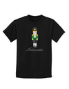 Nutcracker - Green Gold Black Text Childrens Dark T-Shirt-Childrens T-Shirt-TooLoud-Black-X-Small-Davson Sales