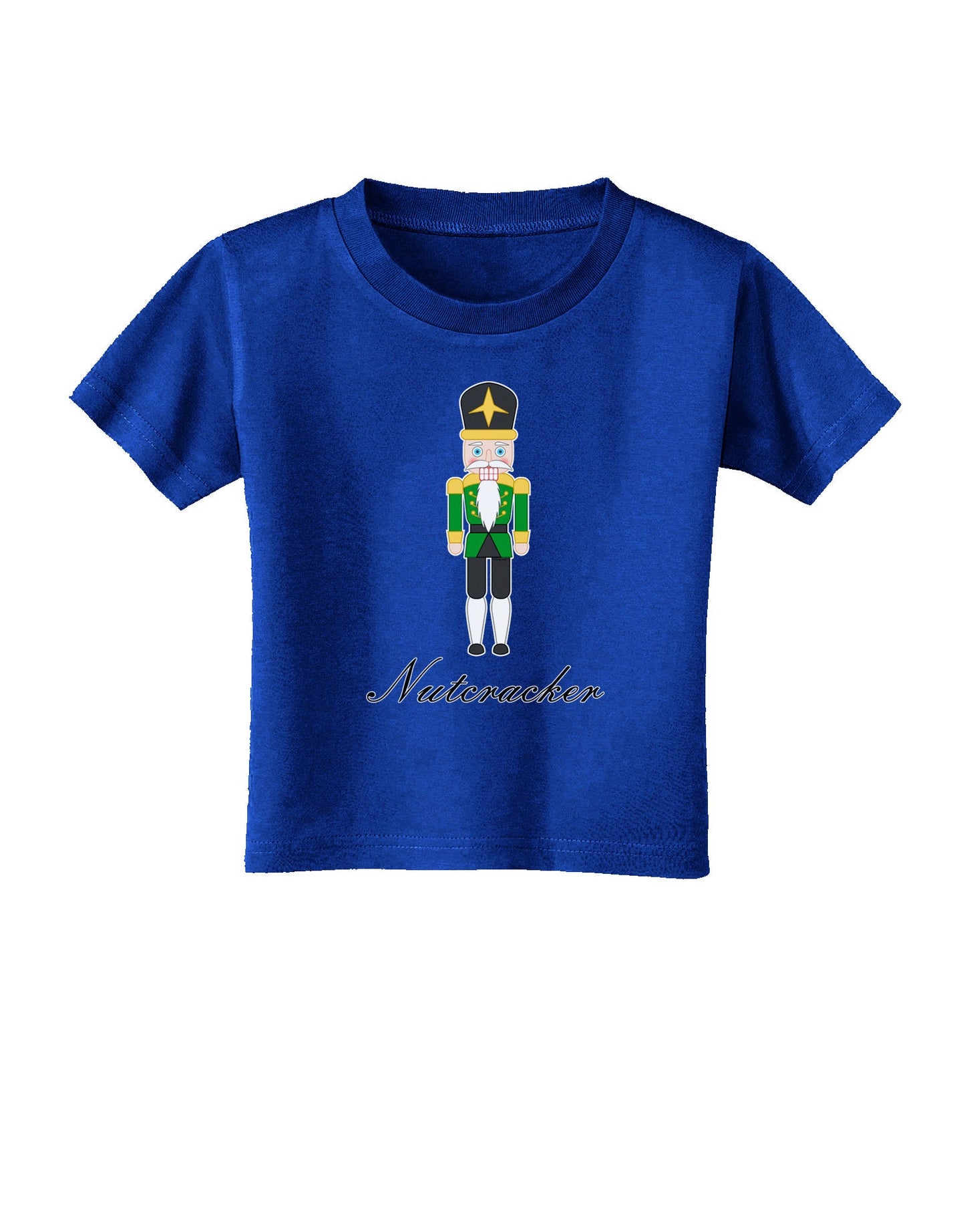 Nutcracker - Green Gold Black Text Toddler T-Shirt Dark-Toddler T-Shirt-TooLoud-Red-2T-Davson Sales