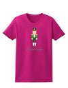 Nutcracker - Green Gold Black Text Womens Dark T-Shirt-Womens T-Shirt-TooLoud-Hot-Pink-Small-Davson Sales