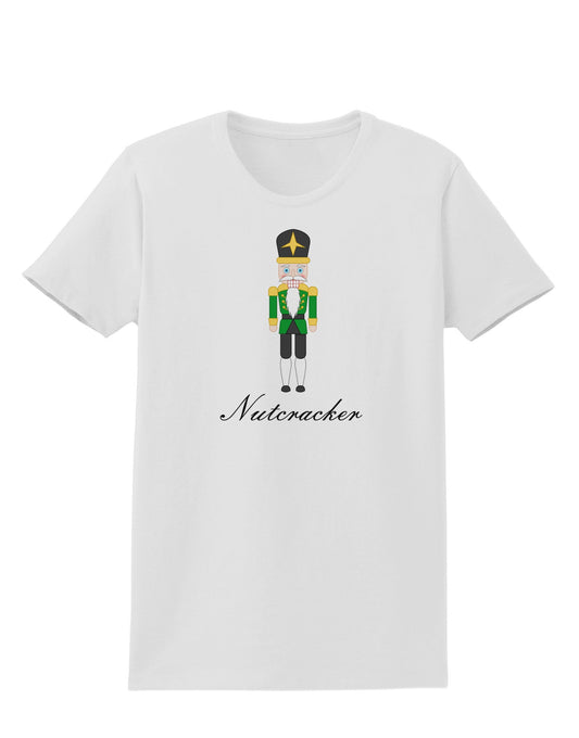 Nutcracker - Green Gold Black Text Womens T-Shirt-Womens T-Shirt-TooLoud-White-X-Small-Davson Sales