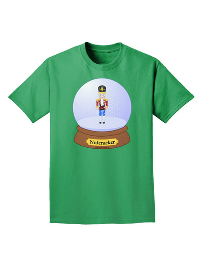 Nutcracker Snow Globe - Red Gold Black Adult Dark T-Shirt by TooLoud-Mens T-Shirt-TooLoud-Kelly-Green-Small-Davson Sales