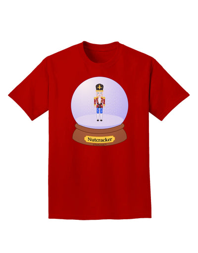 Nutcracker Snow Globe - Red Gold Black Adult Dark T-Shirt by TooLoud-Mens T-Shirt-TooLoud-Red-Small-Davson Sales