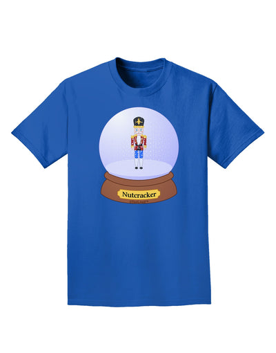 Nutcracker Snow Globe - Red Gold Black Adult Dark T-Shirt by TooLoud-Mens T-Shirt-TooLoud-Royal-Blue-Small-Davson Sales