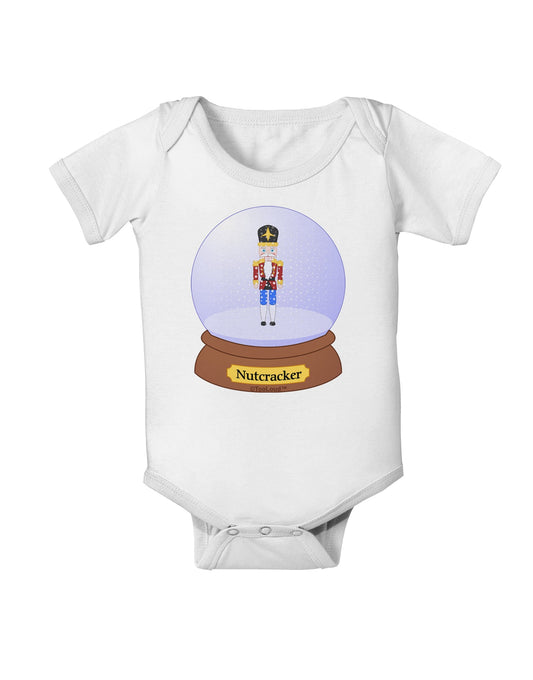 Nutcracker Snow Globe - Red Gold Black Baby Romper Bodysuit by TooLoud-Baby Romper-TooLoud-White-06-Months-Davson Sales