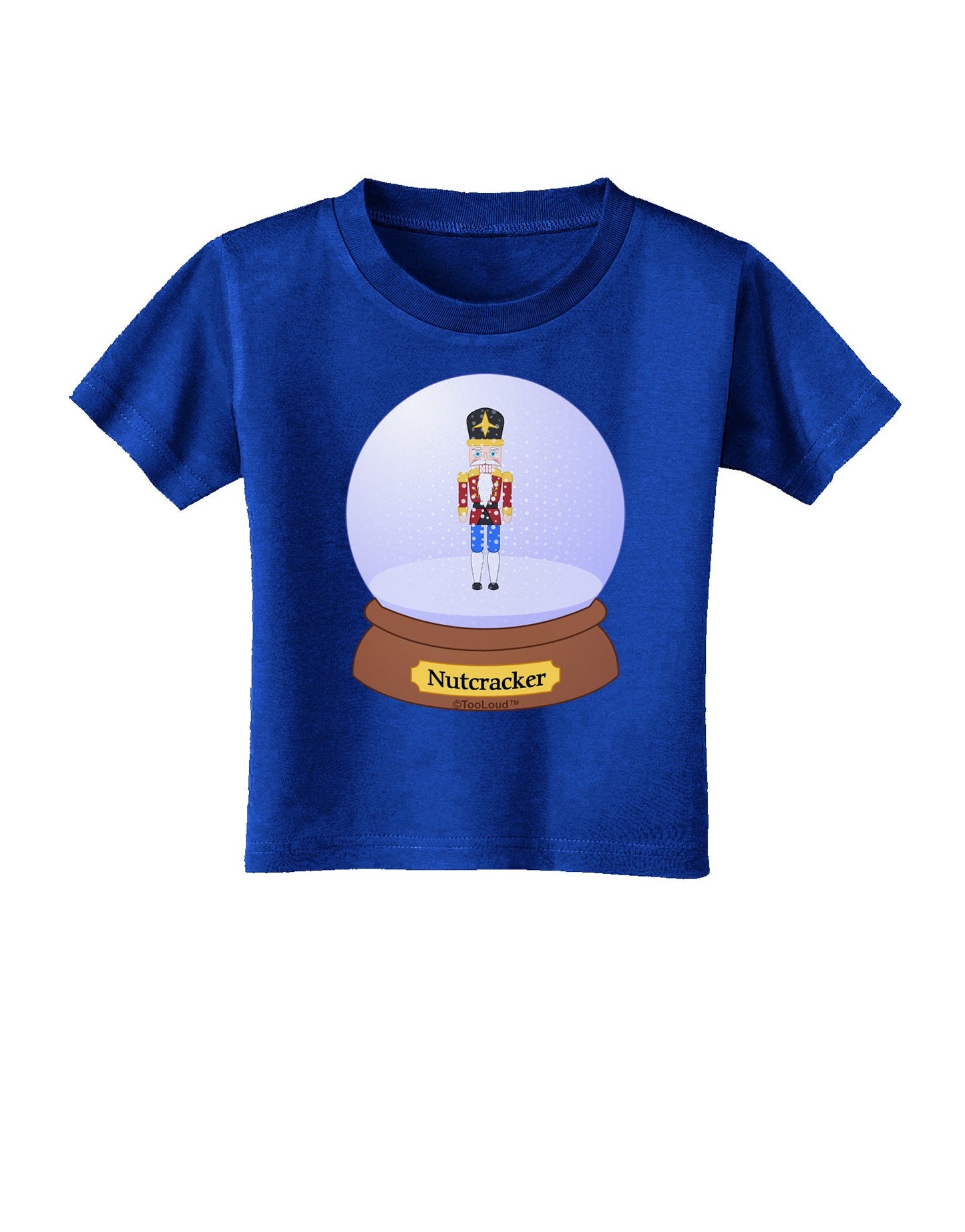Nutcracker Snow Globe - Red Gold Black Toddler T-Shirt Dark by TooLoud-Toddler T-Shirt-TooLoud-Red-2T-Davson Sales