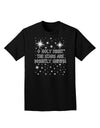 O Holy Night Shining Christmas Stars Adult Dark T-Shirt-Mens T-Shirt-TooLoud-Black-Small-Davson Sales