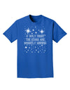 O Holy Night Shining Christmas Stars Adult Dark T-Shirt-Mens T-Shirt-TooLoud-Royal-Blue-Small-Davson Sales