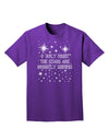 O Holy Night Shining Christmas Stars Adult Dark T-Shirt-Mens T-Shirt-TooLoud-Purple-Small-Davson Sales