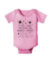 O Holy Night Shining Christmas Stars Baby Romper Bodysuit-Baby Romper-TooLoud-Light-Pink-06-Months-Davson Sales