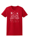 O Holy Night Shining Christmas Stars Womens Dark T-Shirt-TooLoud-Red-X-Small-Davson Sales