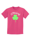 O'Dang - St Patrick's Day Childrens Dark T-Shirt-Childrens T-Shirt-TooLoud-Sangria-X-Small-Davson Sales