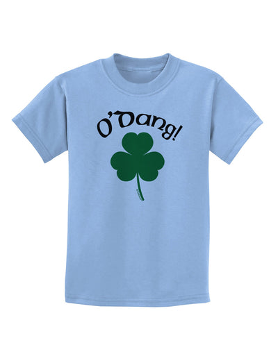 O'Dang - St Patrick's Day Childrens T-Shirt-Childrens T-Shirt-TooLoud-Light-Blue-X-Small-Davson Sales