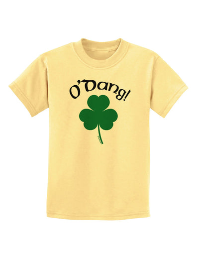 O'Dang - St Patrick's Day Childrens T-Shirt-Childrens T-Shirt-TooLoud-Daffodil-Yellow-X-Small-Davson Sales