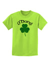 O'Dang - St Patrick's Day Childrens T-Shirt-Childrens T-Shirt-TooLoud-Lime-Green-X-Small-Davson Sales