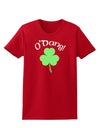 O'Dang - St Patrick's Day Womens Dark T-Shirt-TooLoud-Red-X-Small-Davson Sales