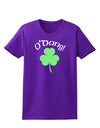 O'Dang - St Patrick's Day Womens Dark T-Shirt-TooLoud-Purple-X-Small-Davson Sales