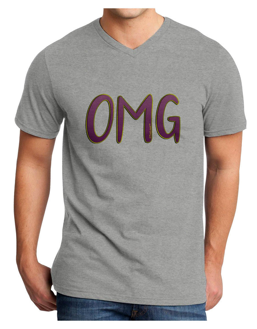 OMG Adult V-Neck T-shirt by TooLoud-Mens V-Neck T-Shirt-TooLoud-White-Small-Davson Sales