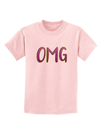 OMG Childrens T-Shirt by TooLoud-Childrens T-Shirt-TooLoud-PalePink-X-Small-Davson Sales