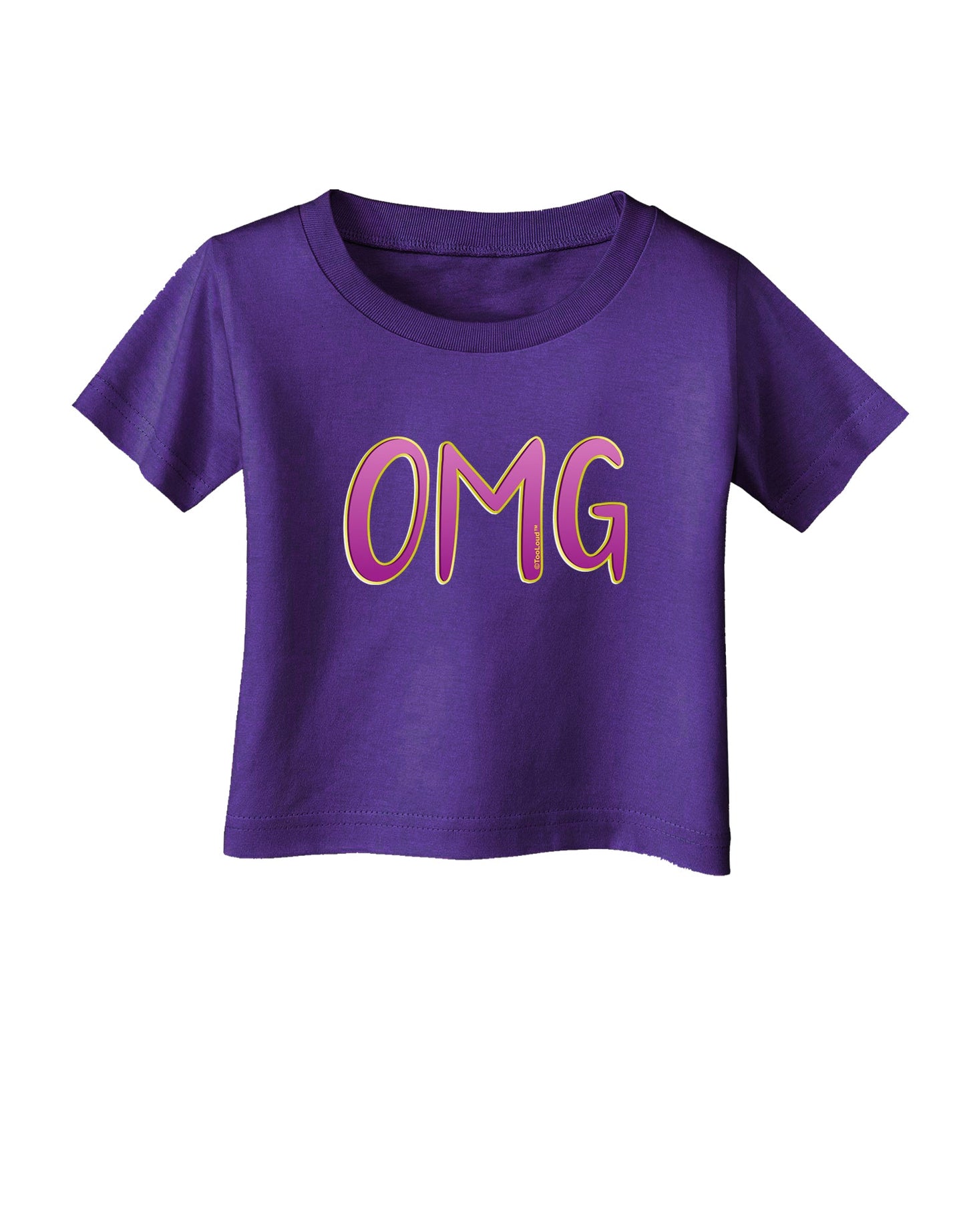 OMG Infant T-Shirt Dark by TooLoud-Infant T-Shirt-TooLoud-Purple-06-Months-Davson Sales