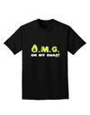 OMG - Oh My Guac - Guacamole Design Adult Dark T-Shirt by TooLoud-Mens T-Shirt-TooLoud-Black-Small-Davson Sales